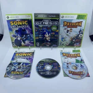 XBox 360 Game Bundle (Sonic Unleashed, Sonic Ultimate, Rayman Origins) - Picture 1 of 20