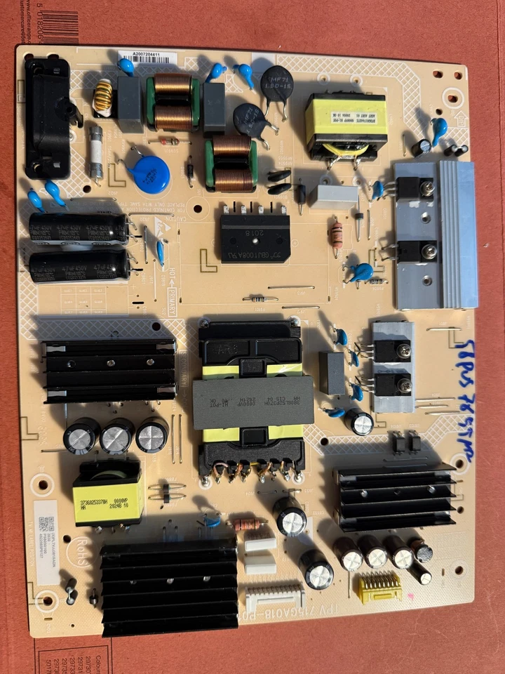 电源供应 PSU 飞利浦 58PUS8545 58PUS7855 58PUS8105 电视 715GA018-P01-006-003S — 第 1/1 张图片