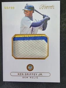 Ken Griffey Jr 2024 Keepsake Edition Patch /99 Gemstone 3 CLR Jumbo Mariners Red - Bild 1 von 2