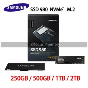 SAMSUNG SSD 980 M.2 NVMe 2TB / 1TB / 500GB / 250GB interne Festplatte für Laptop - Picture 1 of 17