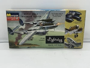 Vintage Lockheed P-38 Lightening Model Kit, New; Monogram PA97-200; 1:48; 1964 - Picture 1 of 9