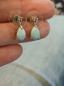 Premium Larimar, Tansanit Ohrhänger - Bild 1 von 5