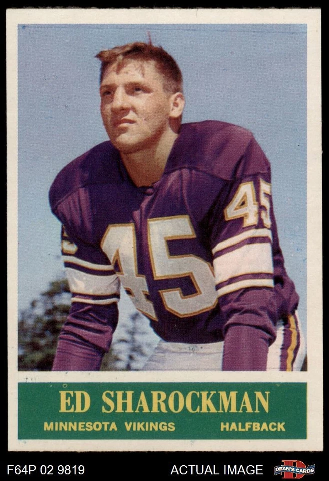 1964 Philadelphia #108 Ed Sharockman  Vikings Pittsburgh 5 - EX - Image 1 of 1