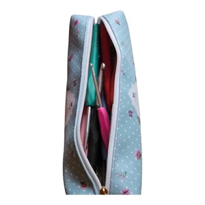 Juego de ganchos de ganchillo de hilo de 13 piezas - multicolor y accesorios en estuche con cremallera - Imagen 1 de 5
