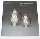 Sotheby's Auction Catalogue English Continental Silver October 28 1983 New York