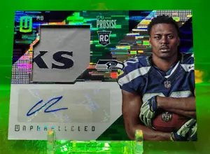 #4/5 2016 RPA parche de radiocontrol automático CJ Prosise SEAHAWKS LOGO incomparable Seahawks Texan - Imagen 1 de 2