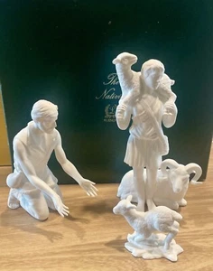 Lenox Die Krippe DIE HIRTEN VON BETHLEHEM Weiß Biskuit Bone China Set - Bild 1 von 11