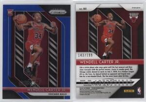 2018-19 Panini Prizm Blue Prizm /199 Wendell Carter Jr #80 Rookie RC