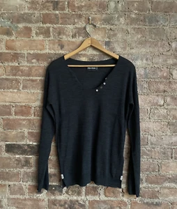 Zadig & Voltaire Damen Pullover, Gr. Small 100% Merinowolle grau - Bild 1 von 9