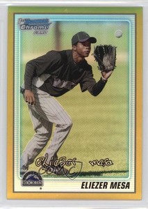 2010 Bowman Chrome Prospects Gold Refractor /50 Eliezer Mesa #BCP128