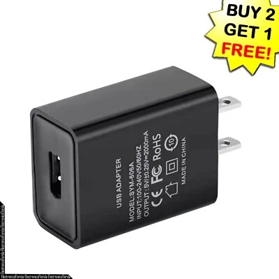 Adaptador de energia carregador de parede carregamento USB para iPhone Samsung Xiaomi LG Android - Imagem 1 de 4