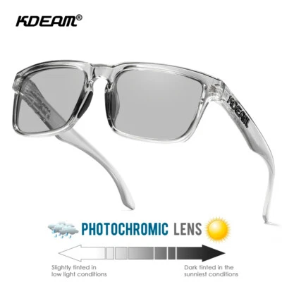 KDEAM Photochromic Polarized Sunglasses Mens Women Fishing Driving Glasses UV400 - Image 1 of 4