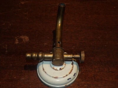 Ancien bec bunsen SFA breveté SBDG ( laiton 10 cm de long ) - Photo 1/4