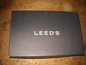 Leeds Leather Portfolio Zipper Closure Black REALTOR LOGO NEW IN BOX