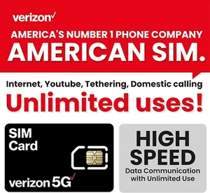 Nationwide 5G Unlimited SIM Card with 2GB Daily Data for Mexico & Puerto Rico - Picture 1 of 9