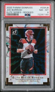 Joe Burrow RC 2020 Panini Donruss Elite Series Rookies #ESRJB PSA 8 BENGALS 🔥🏈 - Imagen 1 de 2