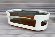 JOE COLOMBO WOODEN COFFEE TABLE TABLE BASSE COUCHTISCH RARE VINTAGE