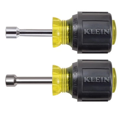 Klein Tools 610 Stubby Nut Driver Set 1-1/2-Inch Shafts 2-Piece - Image 1 of 2