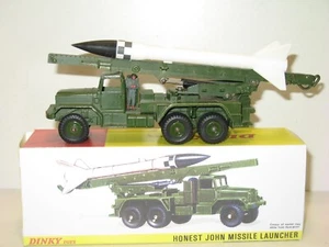 Dinky Toys, Camion Lancia Razzi Honest John Con Un Soldato Militare - Foto 1 di 6