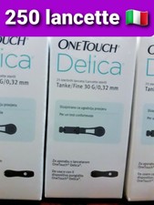 One Touch Delica 25 lancette sterili × 10 confezioni - pungidito 0,32 mm