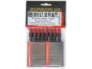 RCPROPLUS PRO S5 5mm Solderless (8M, 8F, Red/Black Housing) Battery Side - Picture 1 of 1