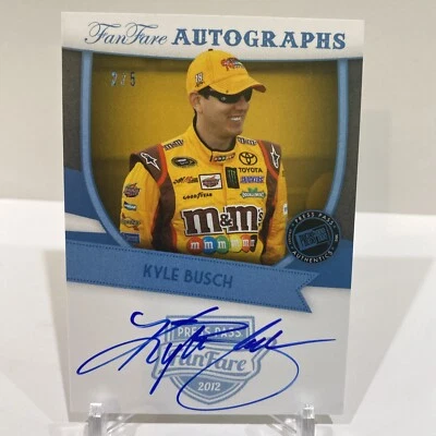 2012 Press Pass  KYLE BUSCH FANFARE AUTOGRAPHS #2/5! - Image 1 of 4