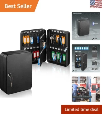 Stylish 48-Key Cabinet - Secure Wall Mount Key Organizer for Home & Office - Image 1 of 4