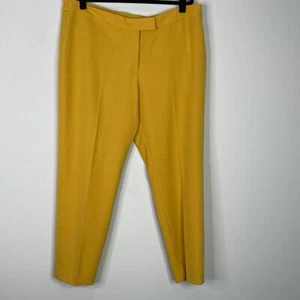 New Anne Klein Cezanne Yellow Pants Women's Size 16 - Picture 1 of 8
