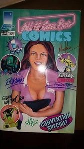 SPG COMICS SEPT 2000 ALL YOU CAN EAT COMICS CONVENTION SPECIAL AUTOGRAPHED RARE - Picture 1 of 2