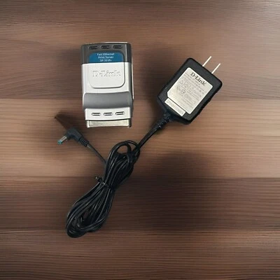 D-Link Print Server DP-301P+ Fast Ethernet Parallel Port 1 Centronics Port SN:54 - Image 1 of 4