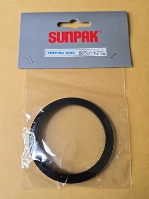 Vtg NOS Metal Step Up Adapter Ring 58mm Lens to 67mm Filter Converter E58-E67  - Image 1 of 4