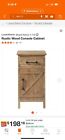 LuxenHome Rustic Brown Wood End Table
