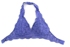 Maidenform small  lace bralette blue purple - Picture 1 of 3