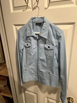 Amber Sun Essentials Jean Jacket / Blue / Small / Full ZIP / Snap Pockets - Image 1 of 4