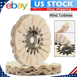 5 Inch Cotton Airway Buffing Wheel Polishing Buffer Pad 5/8" Hole Metal Grinder - Picture 1 of 6