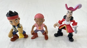 Mattel Disney Jake & The Neverland Pirates 3” Figures Jake Captain Hook & Izzy - Picture 1 of 8