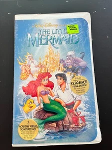 “RARE” Disney The Little Mermaid (VHS, 1989, Black Diamond Edition) Banned Cover - Picture 1 of 7