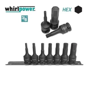 7PCS DRIVE DEEP IMPACT SOCKET SET AUTO REPAIR TOOLS 3/8" HEX ALLEN BITS AU - Picture 1 of 2