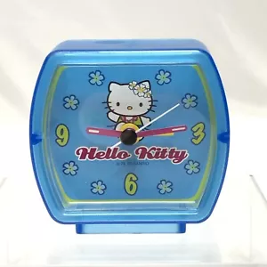 Sanrio Hello Kitty Hula Mini Reloj Alarma Pequeño Azul Plástico Analógico 2003 - Imagen 1 de 7