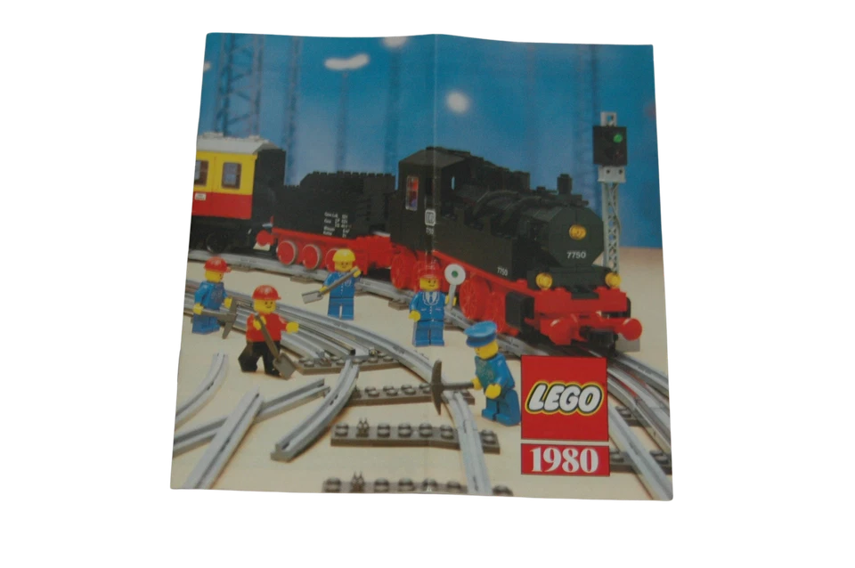 Lego® TRENO Ferrovia 12V Opuscolo informativo 1980 istruzioni per il montaggio   - Immagine 1 di 1