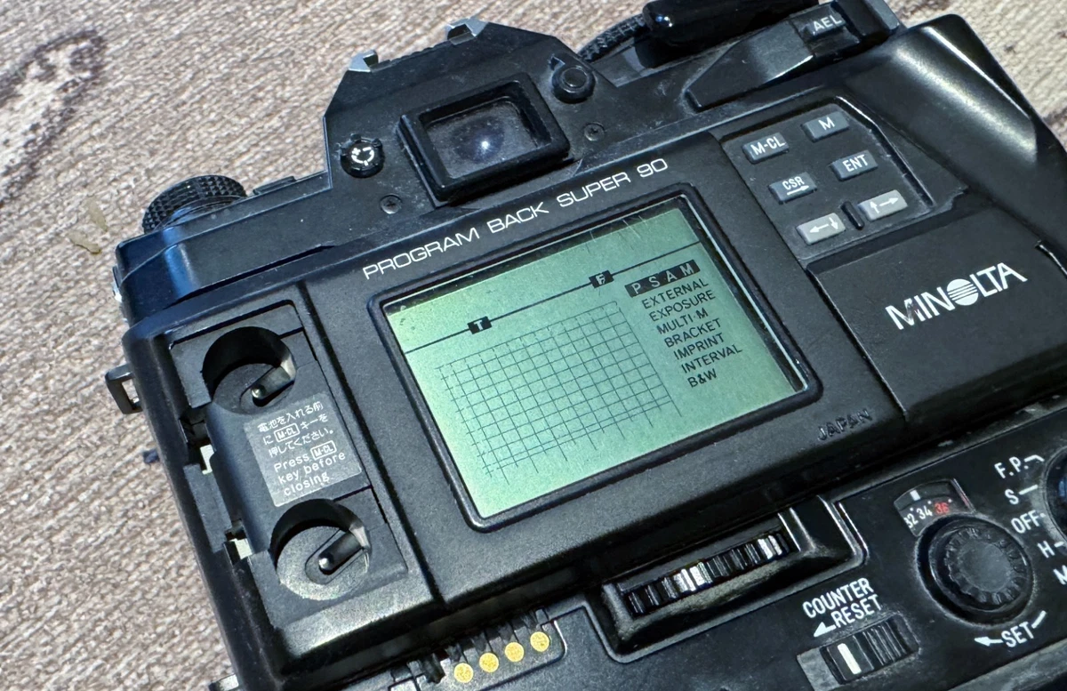 【新品未使用】MINOLTA PROGRAM BACK 90 新品未使用】MINOLTA PROGRAM BACK 90 UNTESTED --- Minolta Program