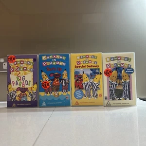 Bananas In Pyjamas Vintage VHS Tapes Bundle - Picture 1 of 6