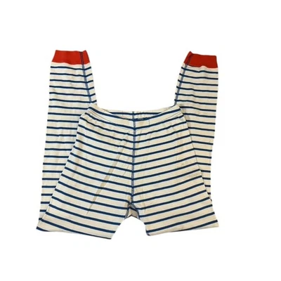 Pantalones de pijama a rayas ajustados azules y blancos Hanna Andersson para niño talla 10 Foto 1 de 4