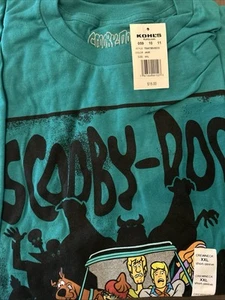 Scooby Doo Zombie Chase "¿Dónde estás?" Camiseta gráfica unisex XXL verde azulado 🆕👻 - Imagen 1 de 4