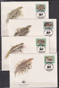 F1728 - Cabo Verde   1986  - FDC - Reptile -  WWF/WNF - Imagen 1 de 1
