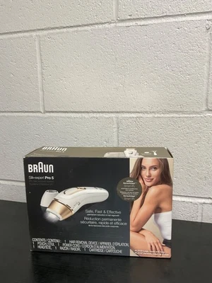 Sistema de depilación Braun Silk Expert Pro 5 PL5137 IPL con afeitadora Venus dorada/blanca Foto 1 de 4