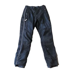Olympia Moto Sports Pants Mens 32 CE Armor Mesh Pockets Zip Off Black Nylon - Picture 1 of 13