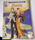VTG BARBIE COLORING Coloring BOOK 1980s With Paper Doll GOLDEN 10 Pages Colored