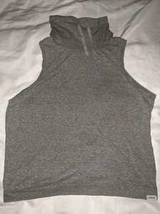 Prana Tank Top Cozy Up Barmsee Tank Gr. Medium grau Wasserfallausschnitt Kordelzug Hanf - Bild 1 von 24
