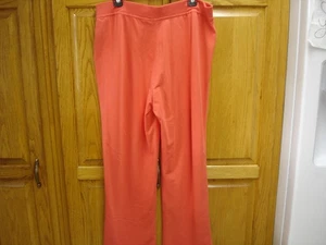 NWT WMN'S KIM ROGERS PANTS/SLACKS SZ PL ORANGE - Picture 1 of 4